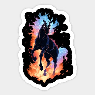 flame horse Sticker